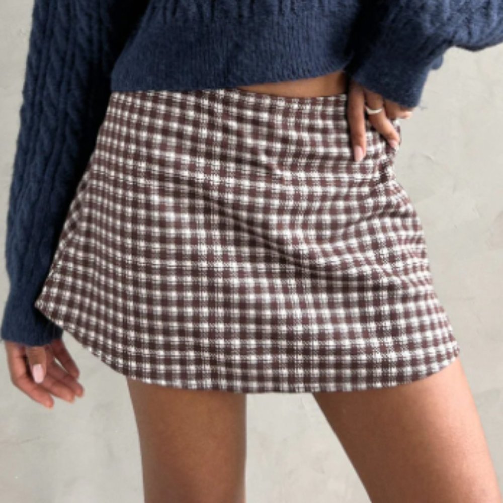 Darcy Skort LISA SAYS GAH - COCOA PLAID